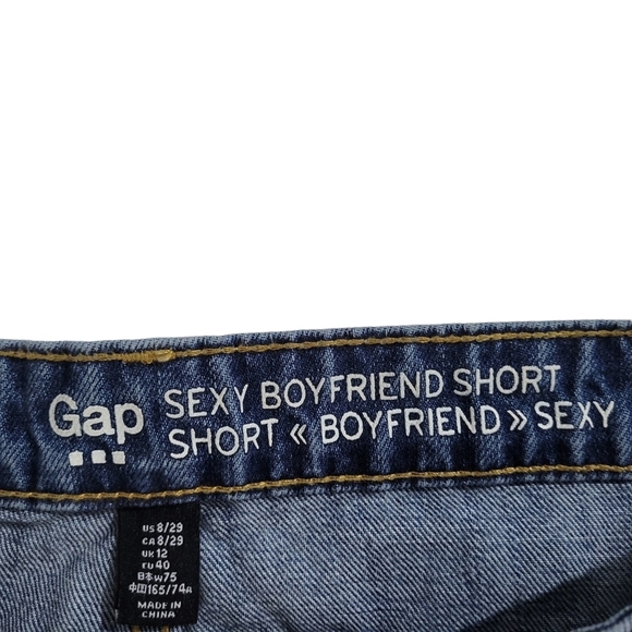 Gap Sexy boyfriend short, denim, women's size 8 - Picture 4 of 5